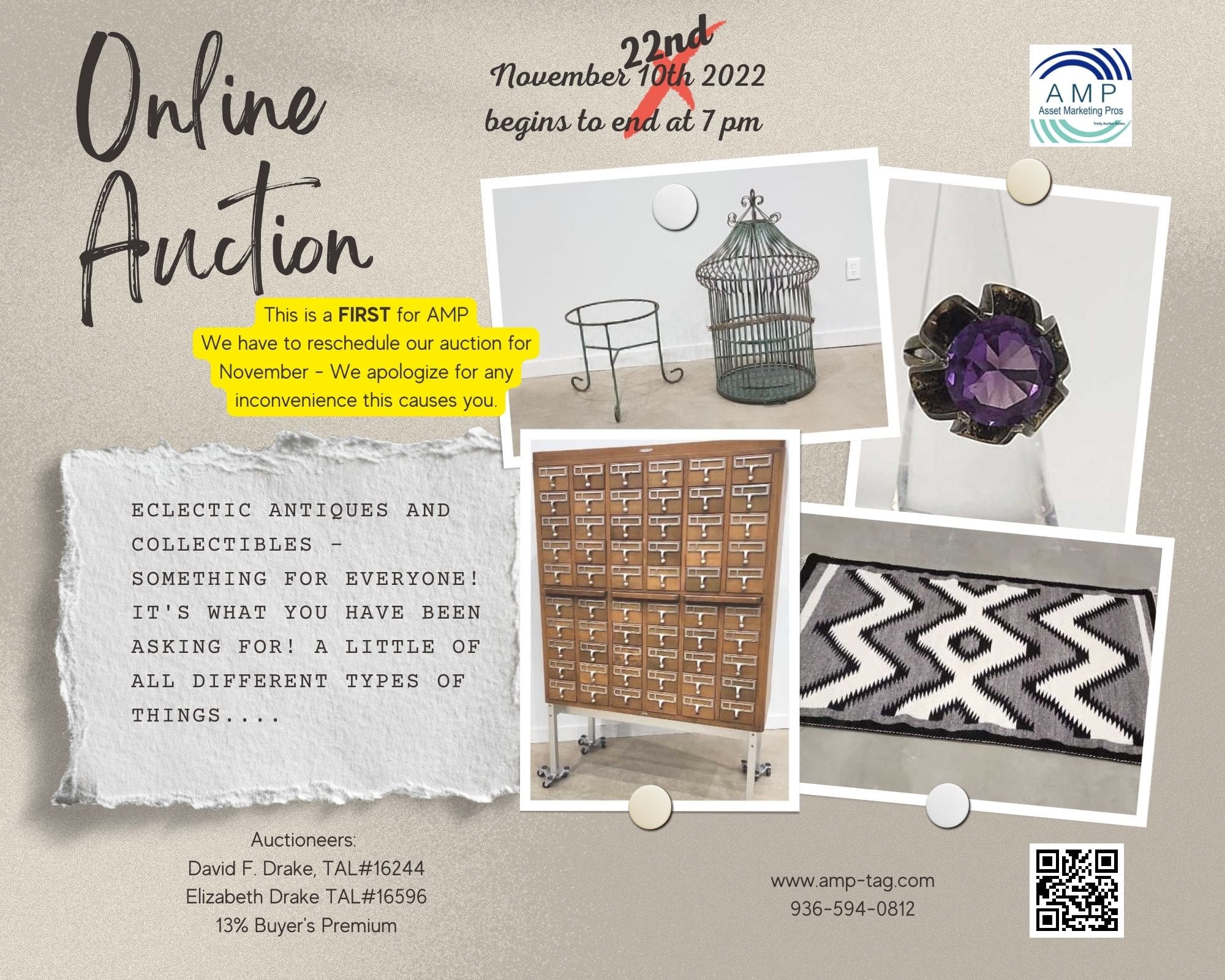 Online Estate Auction Nov 22nd